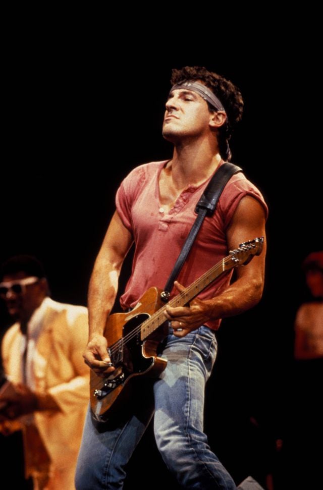 Bruce Springsteen con la E-Street Band, presentando su disco &#039;Born In The USA&#039; en 1985.