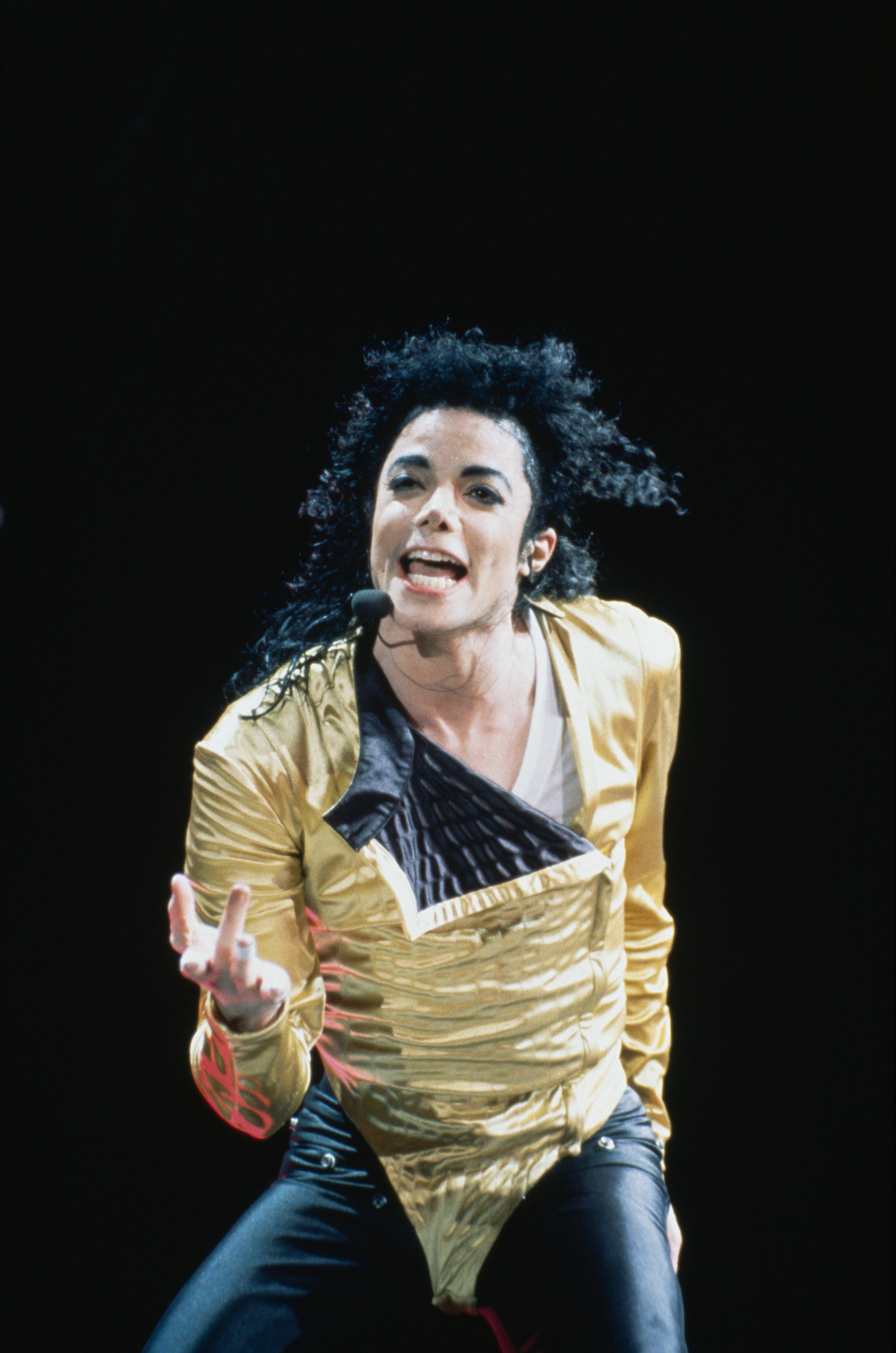 Michael Jackson durante su gira Dangerous World Tour