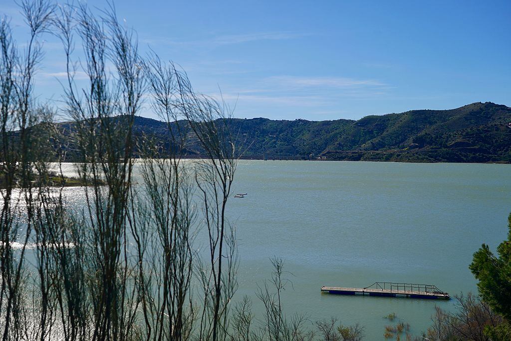Embalse de La Viñuela, en Málaga.