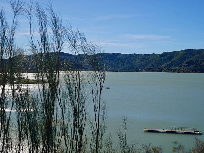 Embalse de La Viñuela, en Málaga.