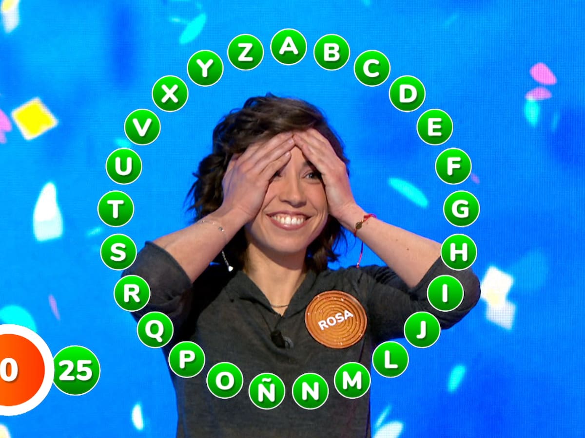 Las preguntas y respuestas del Rosco de 'Pasapalabra' con las que Rosa ha ganado el mayor bote de la historia