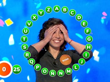 Las 25 preguntas con las que Rosa ha ganado el rosco de 'Pasapalabra' y sus respuestas
