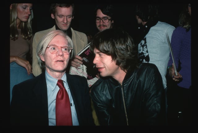 Mick Jagger y Andy Warhol.