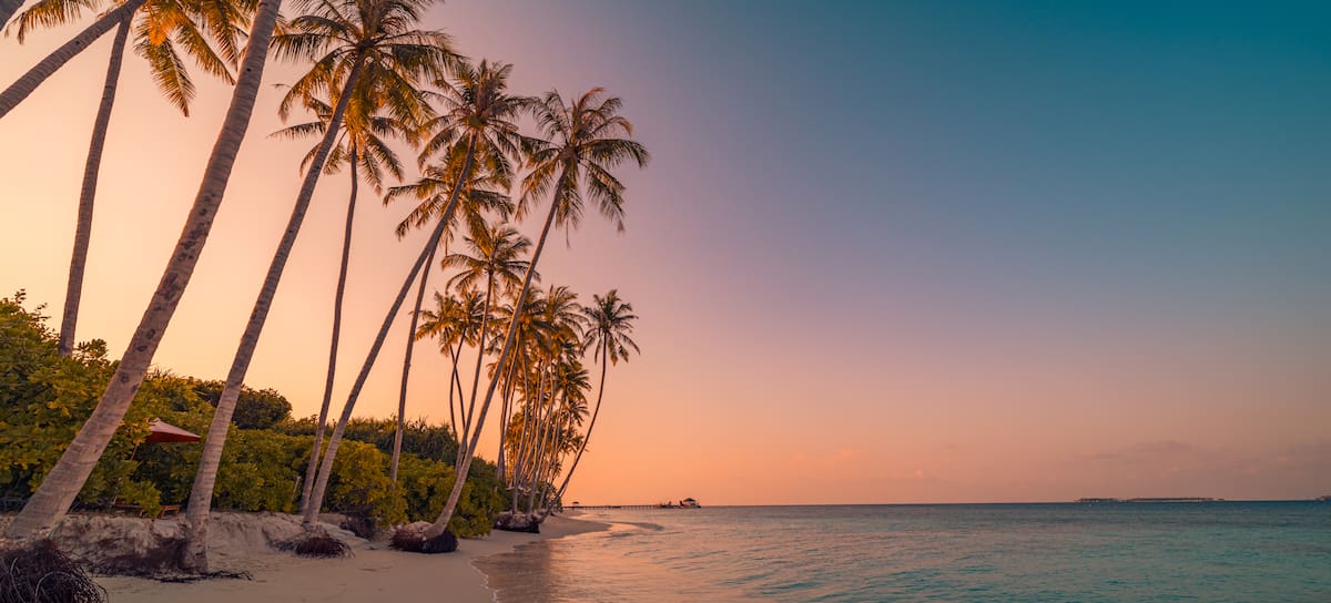 Atardecer en una playa