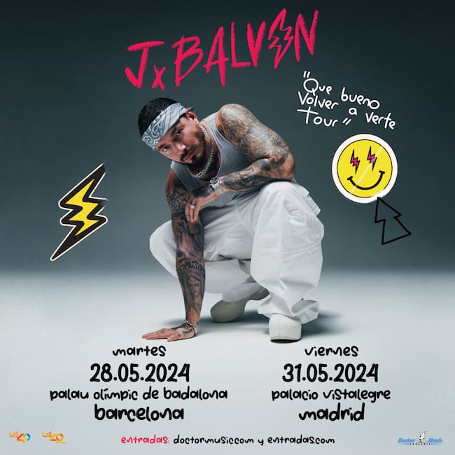 J Balvin en Madrid y Barcelona en 2024