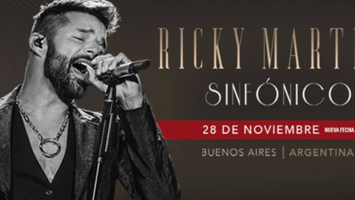 ¡Ricky Martin confirmó una tercera fecha en Argentina!