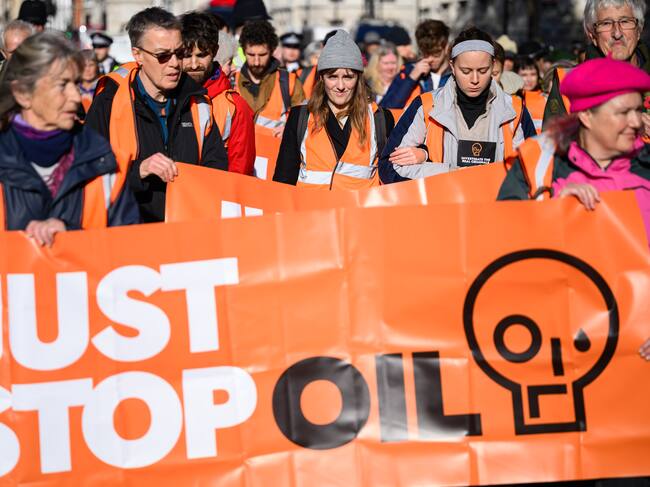 Just Stop Oil protestando en 2022.