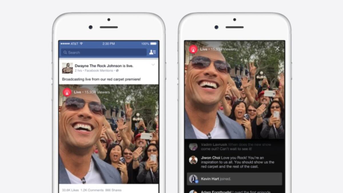 Llegó "Live" a Facebook