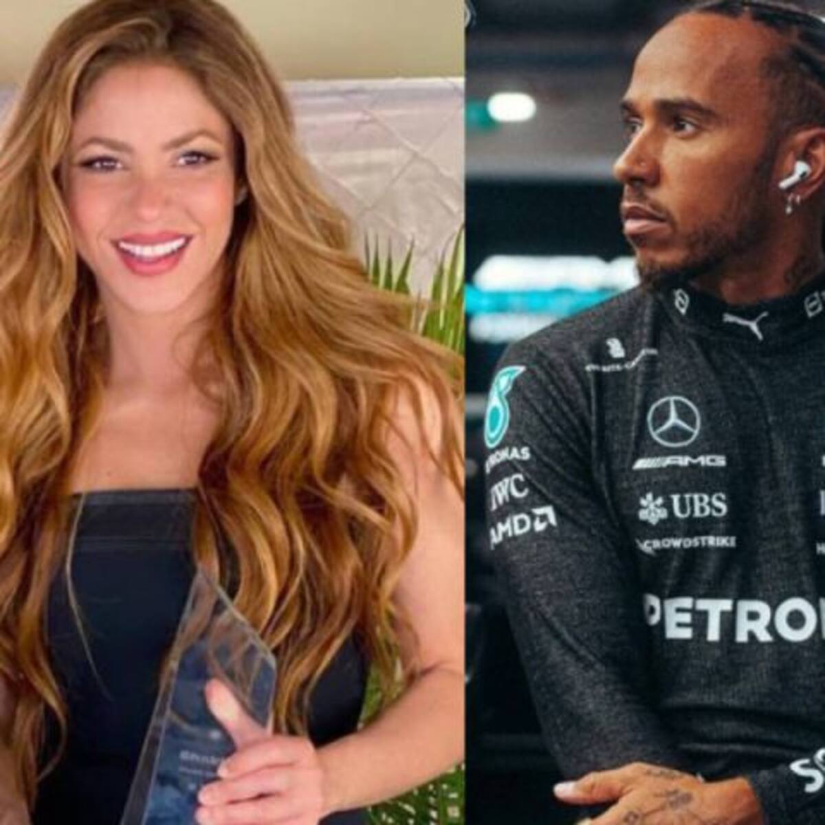 Capturan de nuevo a Shakira junto a piloto de la F1 Lewis Hamilton