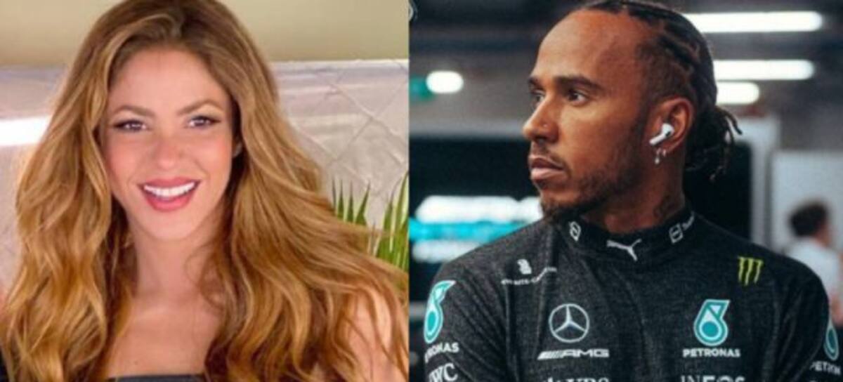 El primer encuentro de Shakira y el piloto Lewis Hamilton fue en una cena lujosa.