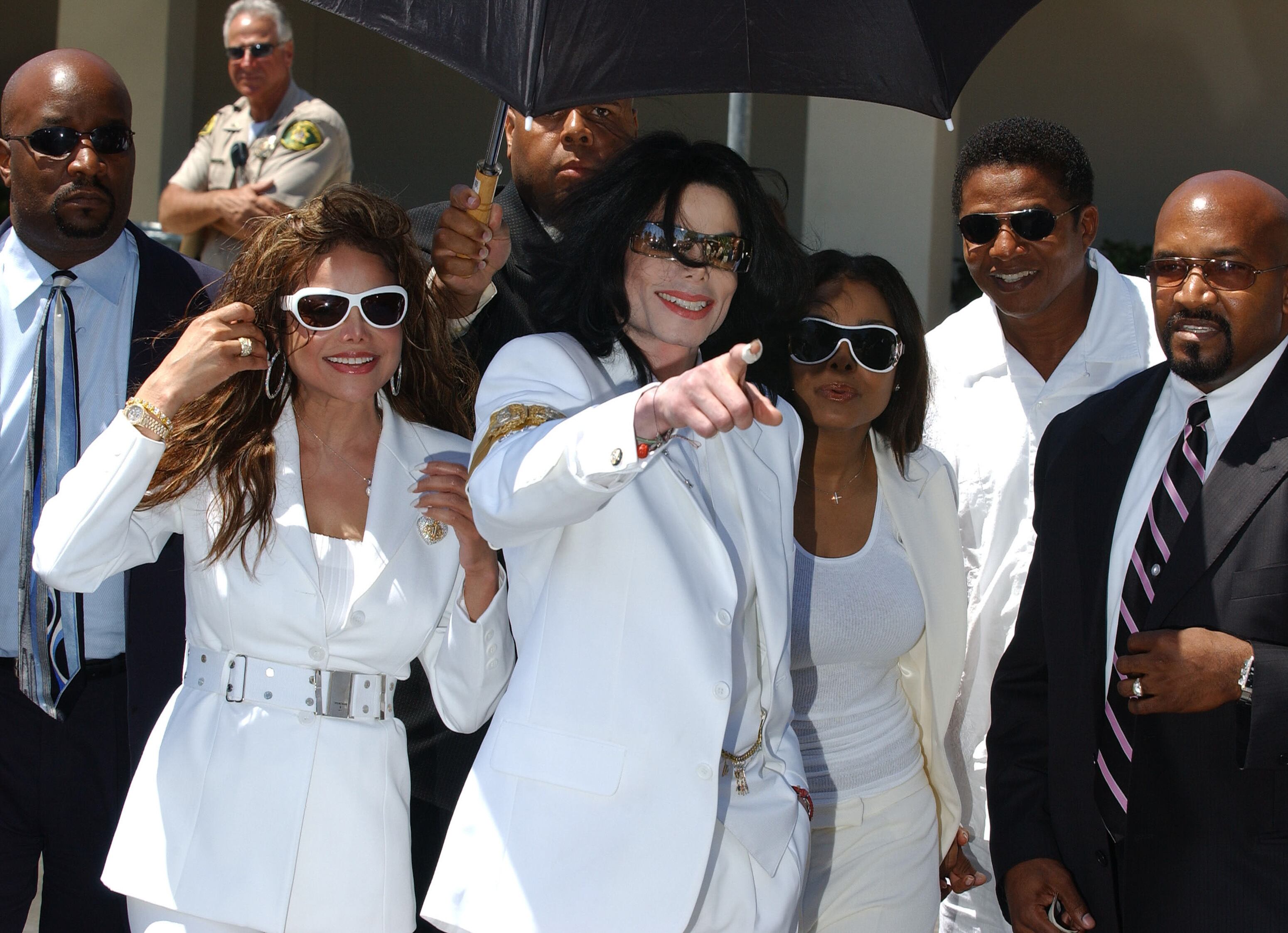 LaToya, Michael y Janet Jackson, en 2005