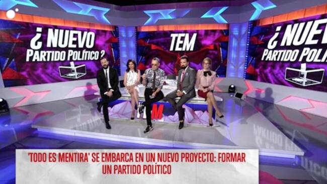 El plató de 'Todo es mentira'