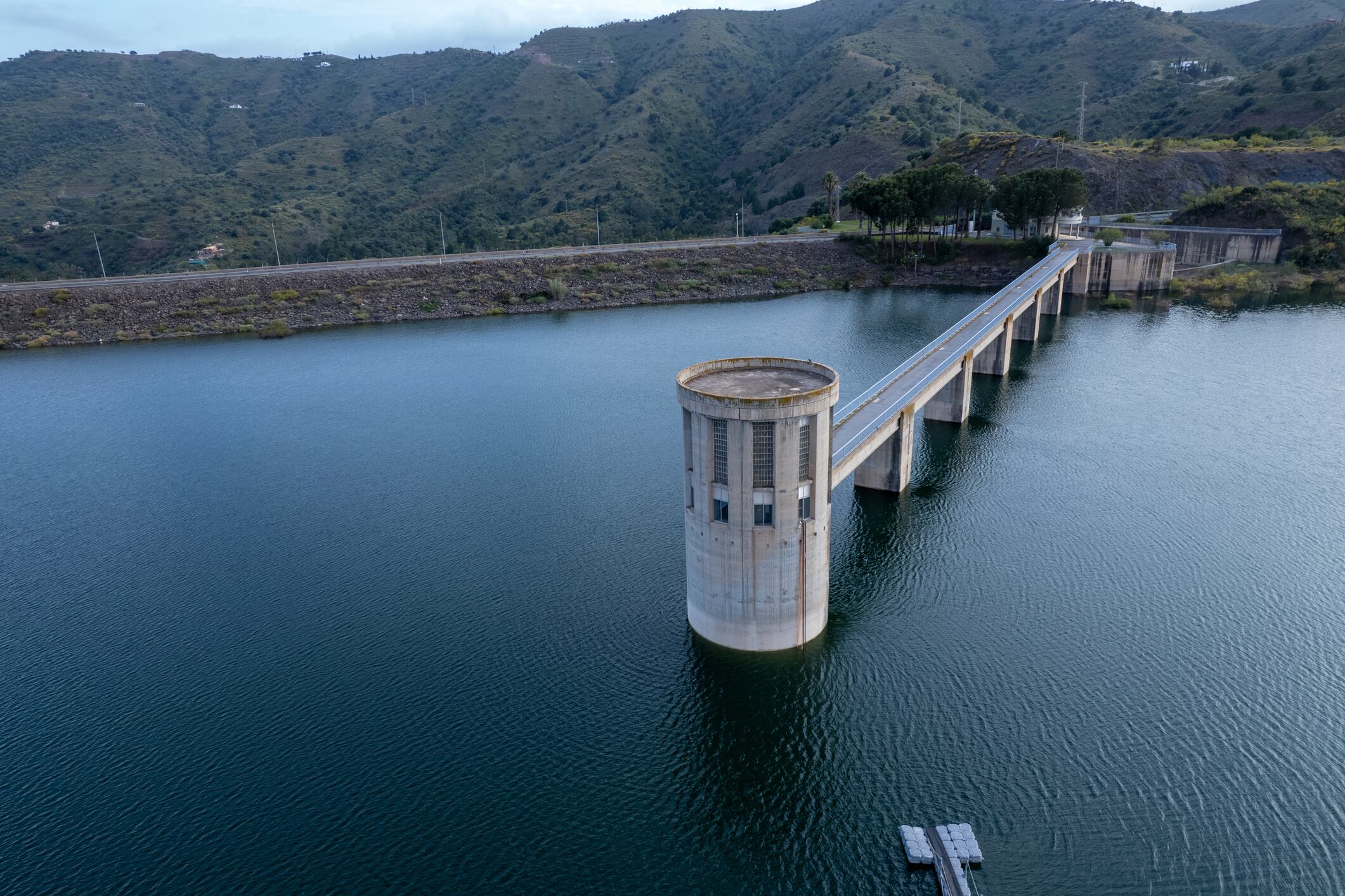 Embalse de Viñuela, en Málaga.