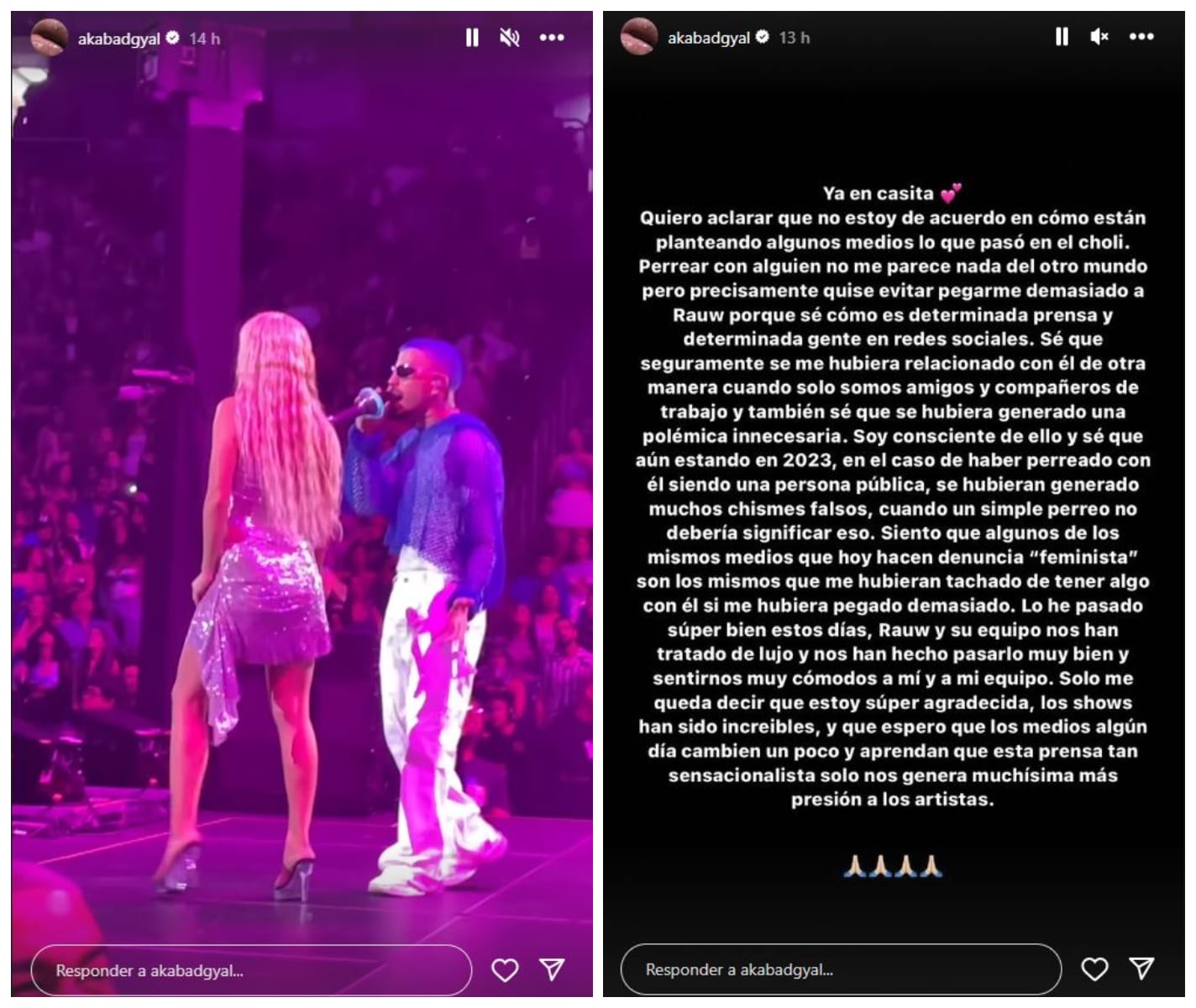 El comunicado de Bad Gyal.