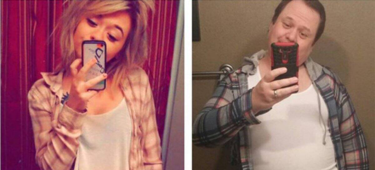 El papá que imita las selfies de sus hijos!