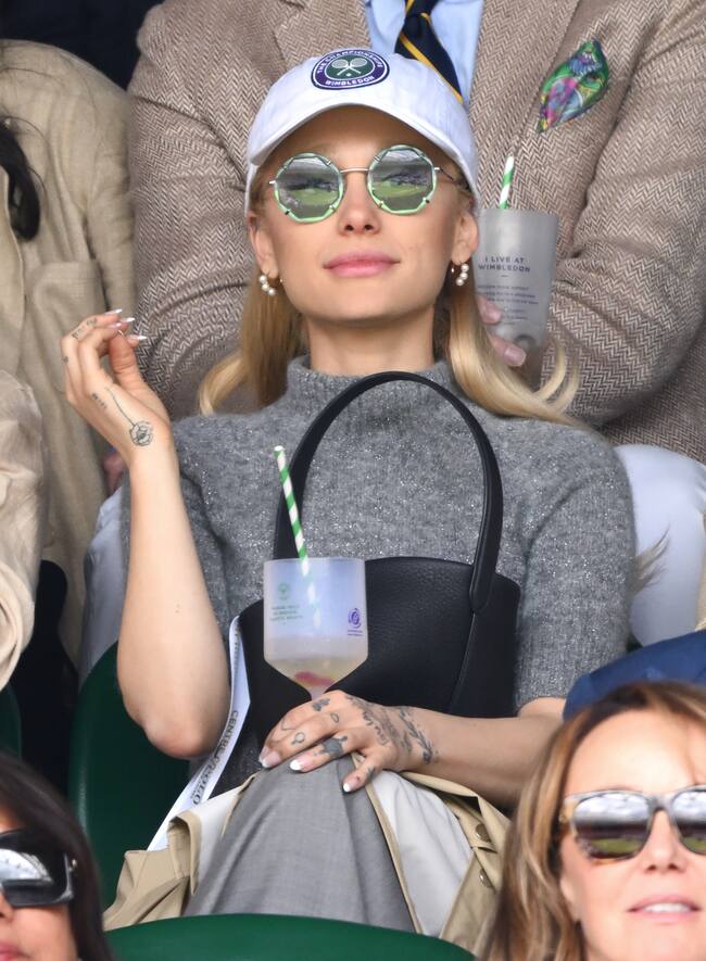 Ariana Grande en la final de Wimbledon