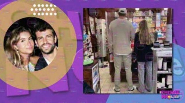 La pareja fue captada comprando una prueba de embarazo en la farmacia