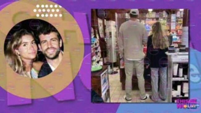 La pareja fue captada comprando una prueba de embarazo en la farmacia