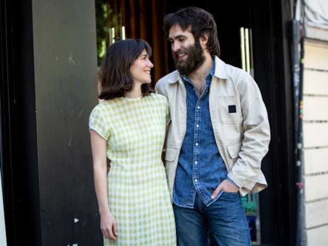 Bruna Cusí (i) y Ricardo Gómez (d) acuden a la presentación de 'Mía y Moi' en el Cine Embajadores de Madrid, el 18 de mayo de 2021