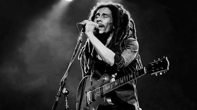 Bob Marley, icono por excelencia del reggae. 