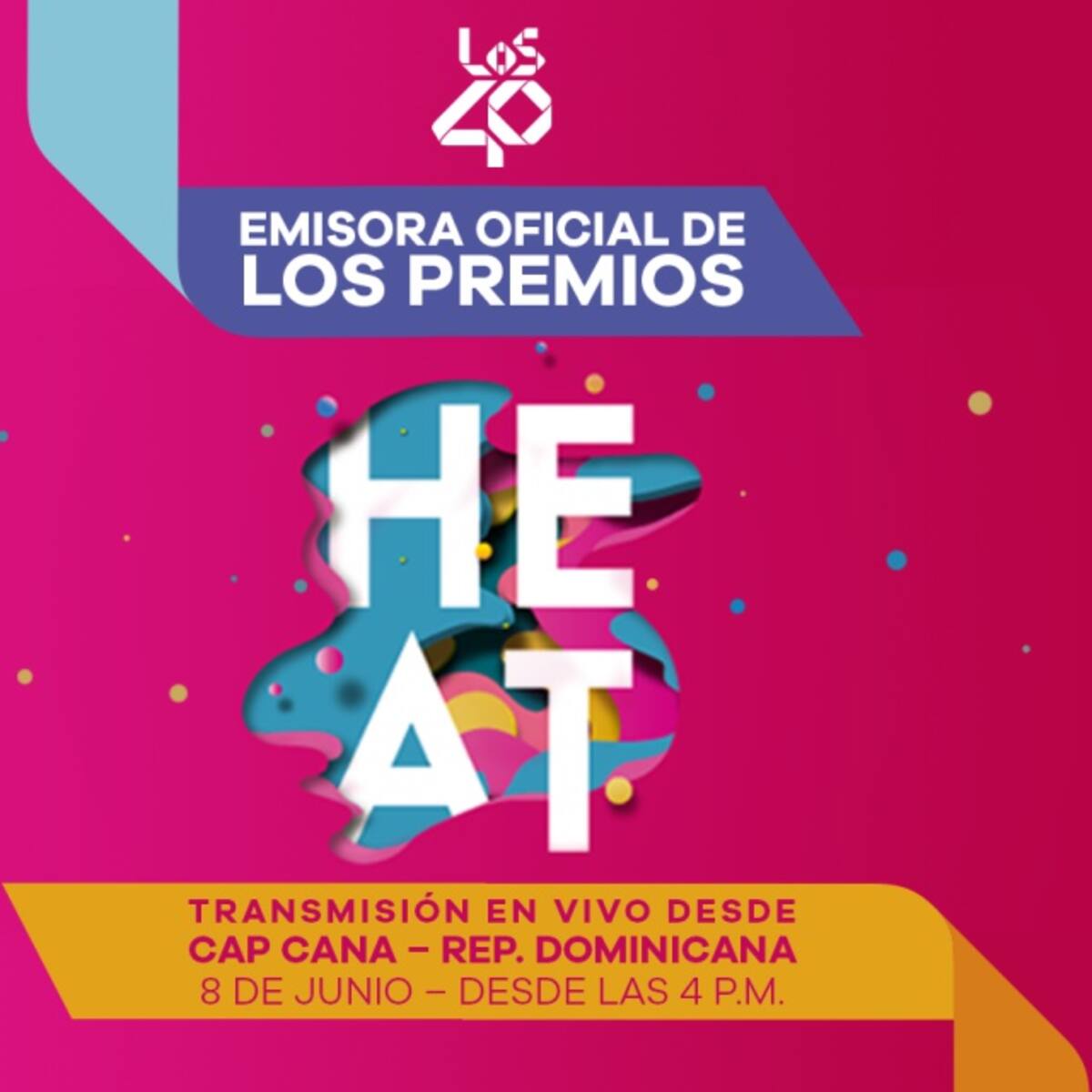 Ellos son los nominados a los premios Heat 2017