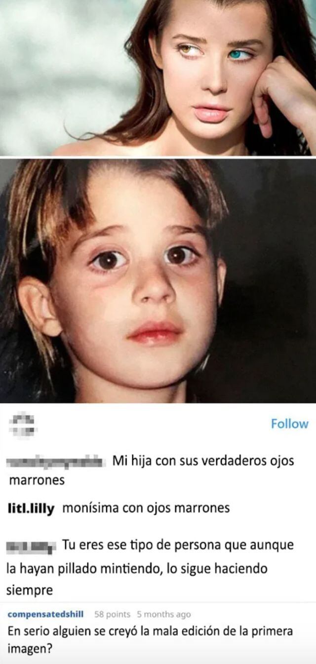 Fue su papá quien la desmintió