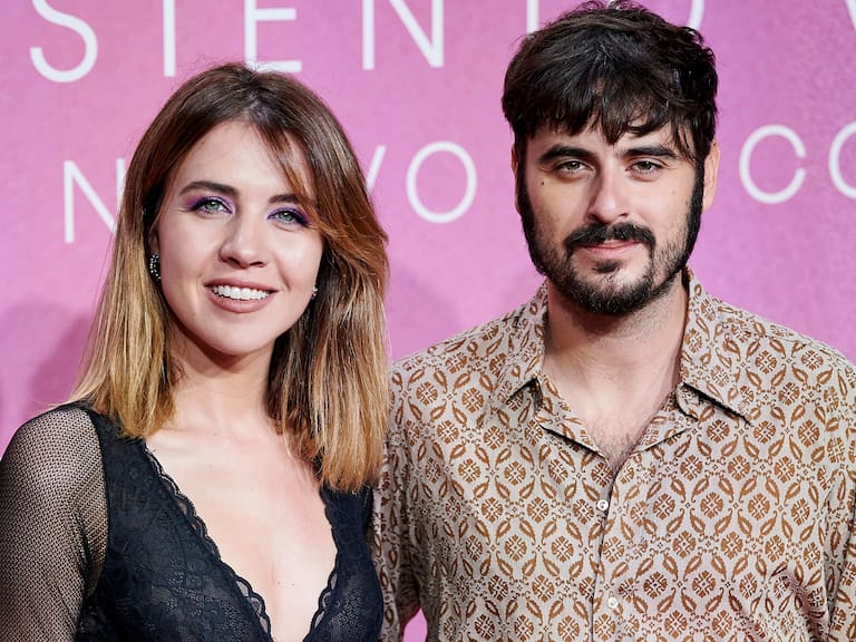 Andrea Guasch y Rubén Tajuelo (Hotel Flamingo), en la presentación del nuevo disco de David Bisbal.