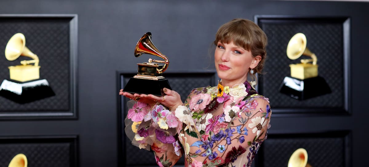 Taylor Swift en la 63ª edición de los Grammy