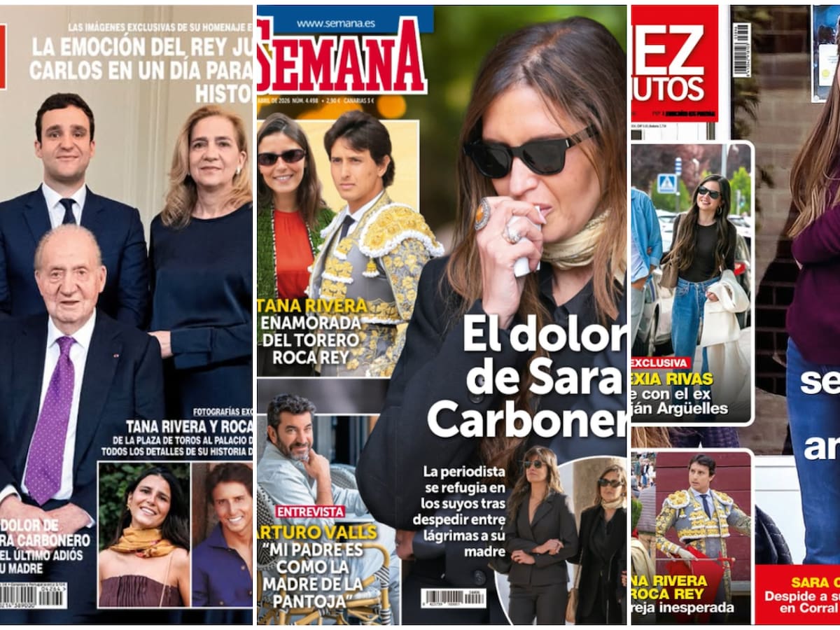 Las portadas de las revistas del corazón de hoy, miércoles 15 de abril: el dolor de Sara Carbonero y la confesión de Shakira