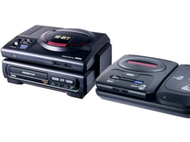 MegaDrive 1 y Mega Drive 2 con sus respectivos MEGA-CD.