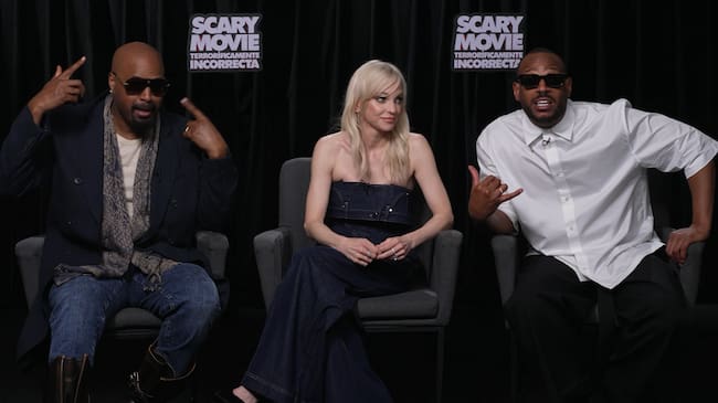 Los Wayans y Anna Faris en su entrevista para LOS40 por 'Scary Movie'. / LOS40