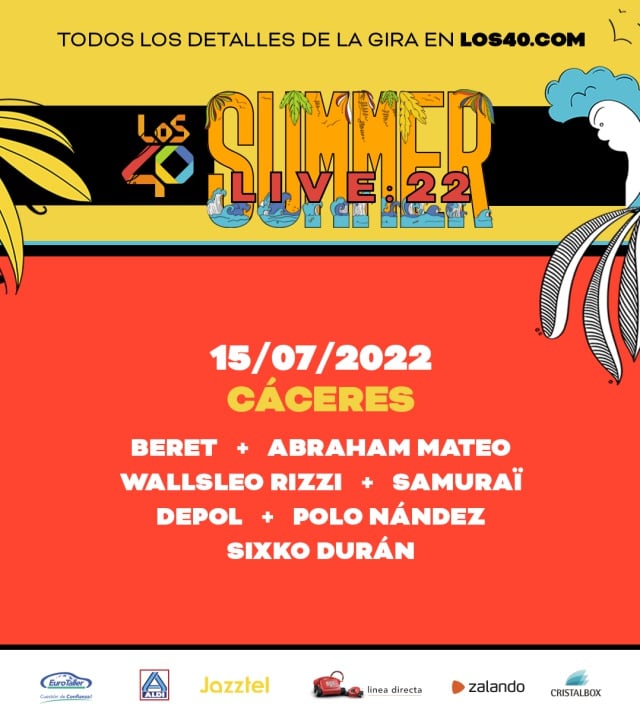 LOS40 Summer Live 2022 en Cáceres: fecha y artistas.