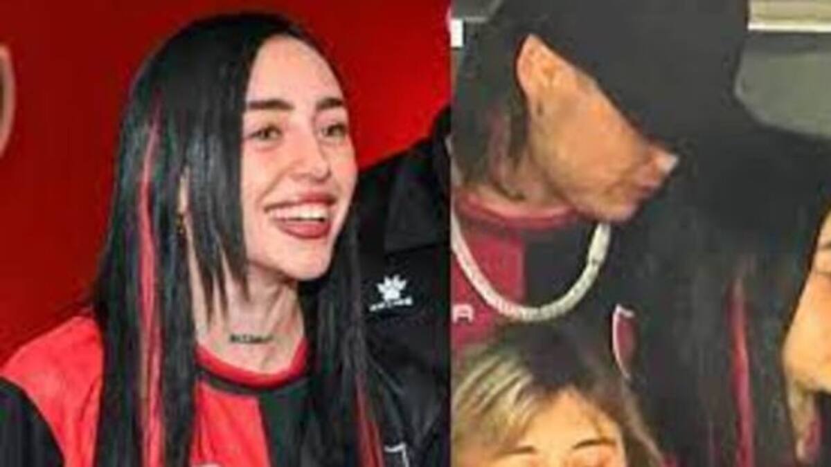 Nicki Nicole y Peso Pluma fueron juntos a la cancha
