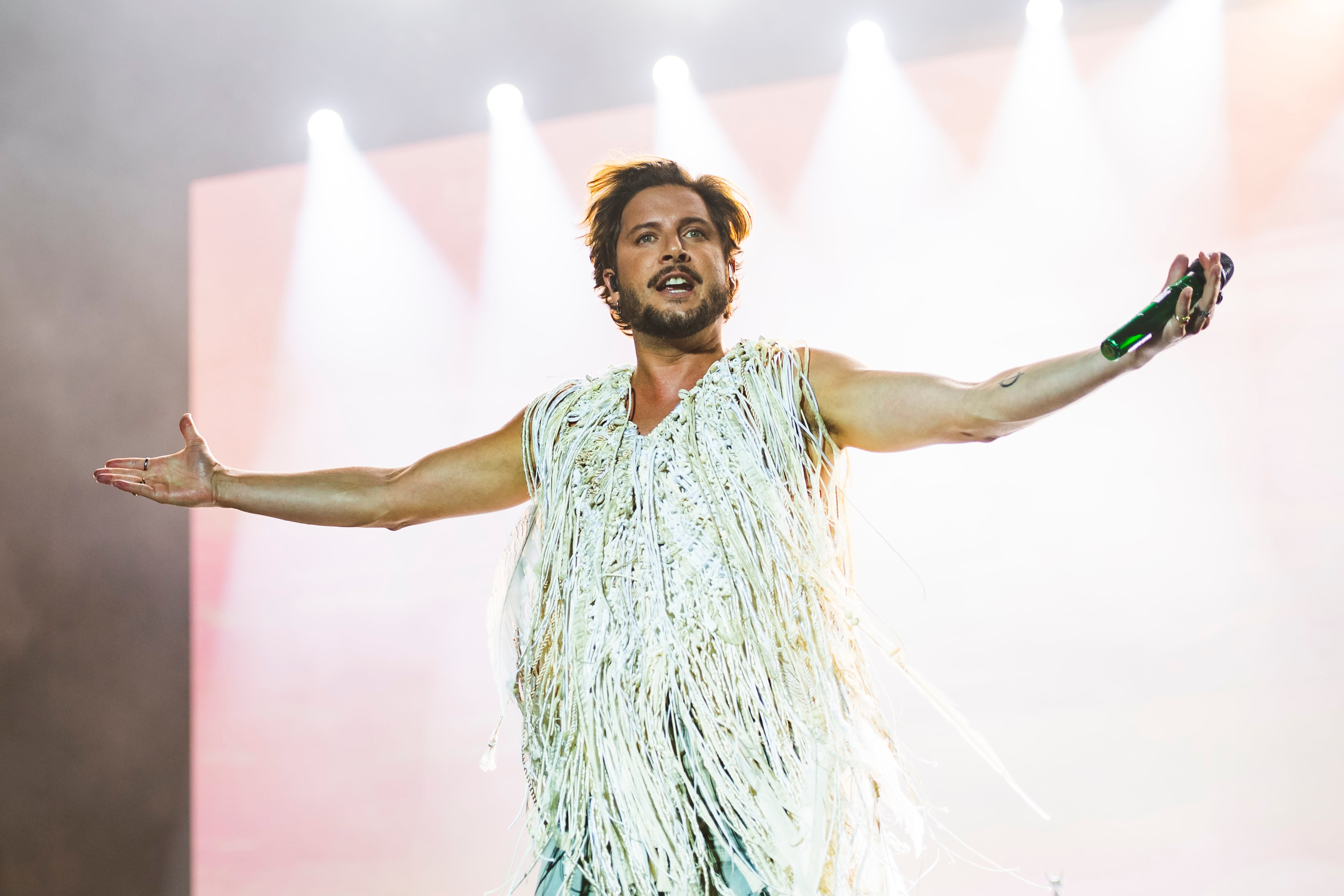 Manuel Carrasco en su último concierto en el Movistar Arena.