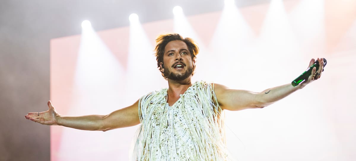 Manuel Carrasco en su último concierto en el Movistar Arena.