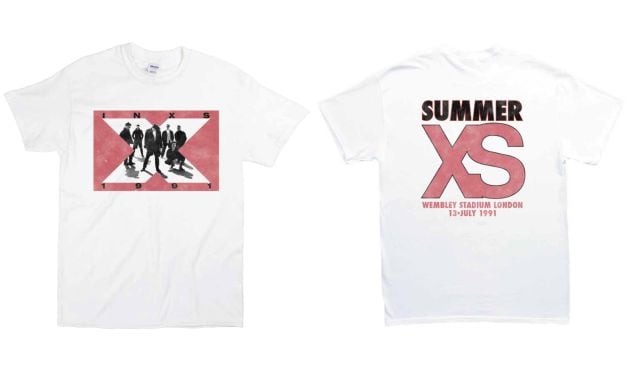 Camisetas conmemorativas del concierto de INXS