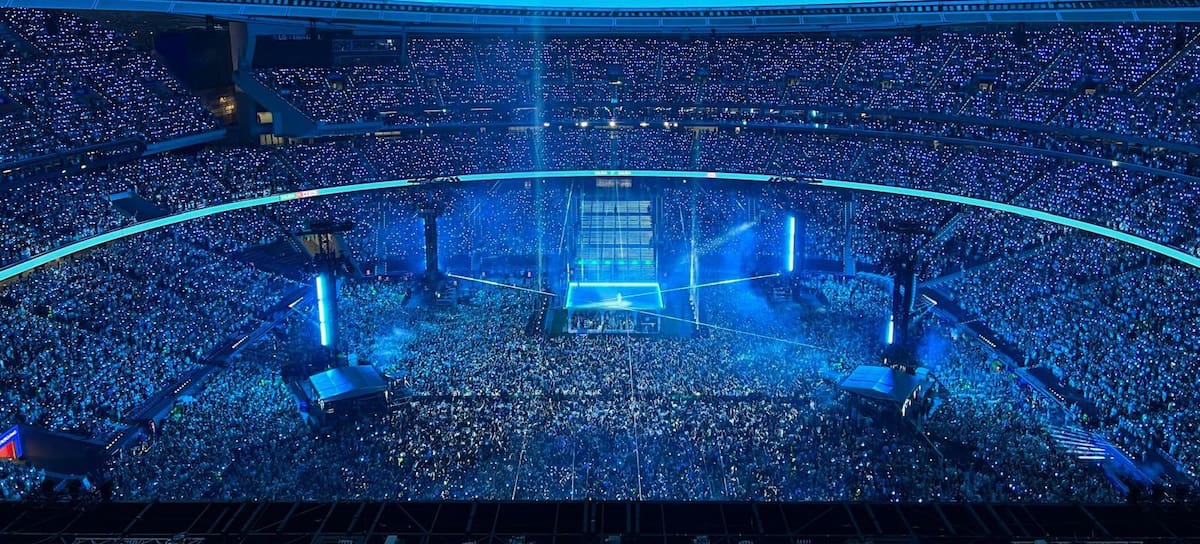 Imagen de un concierto en el Estadio Metropolitano de Madrid