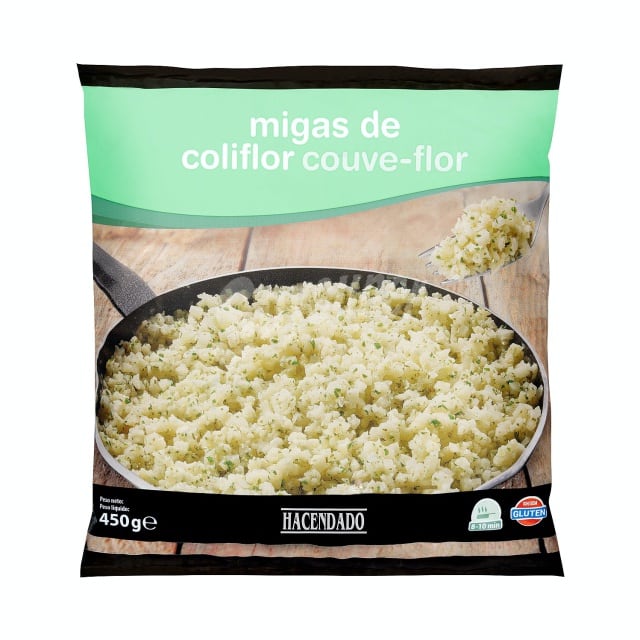 Migas de coliflor de la marca Hacendado