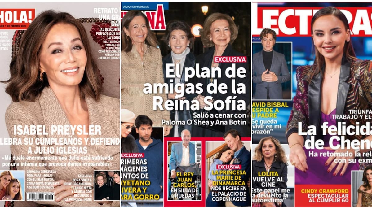 Isabel Preysler defiende a Julio Iglesias y Chenoa vuelve con su ex: las portadas de las revistas del corazón del 18 de febrero