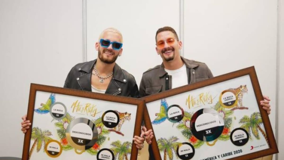 Fonseca, Mau y Ricky y Manuel Turizo recibieron certificaciones por sus éxitos