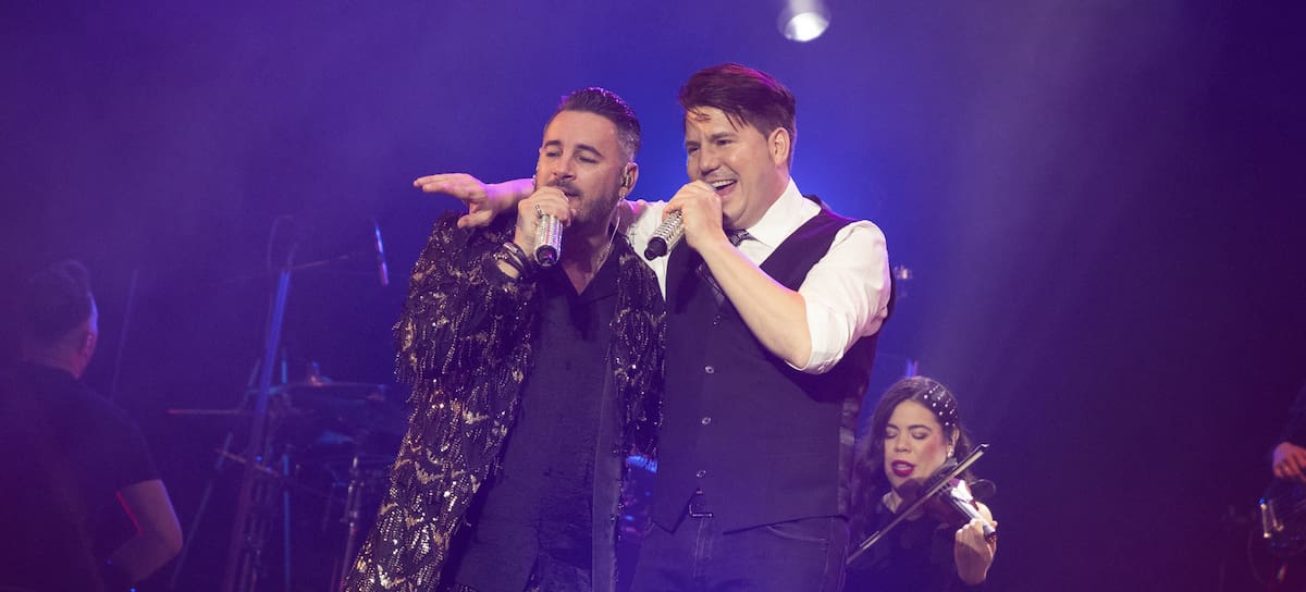 Andy y Lucas en concierto en el WiZink Center de Madrid. (Photo by Aldara Zarraoa/Redferns)