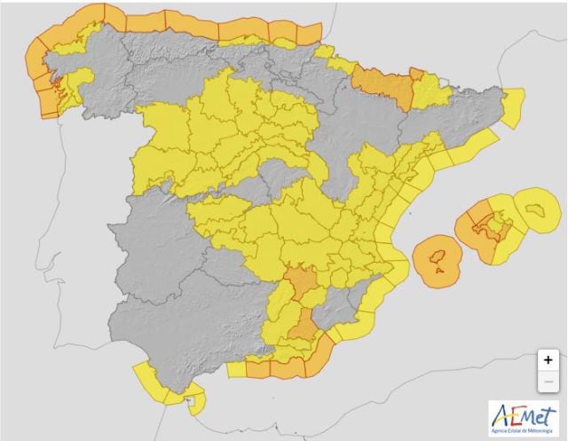 Los avisos activos para este lunes 21 de noviembre de 2022.