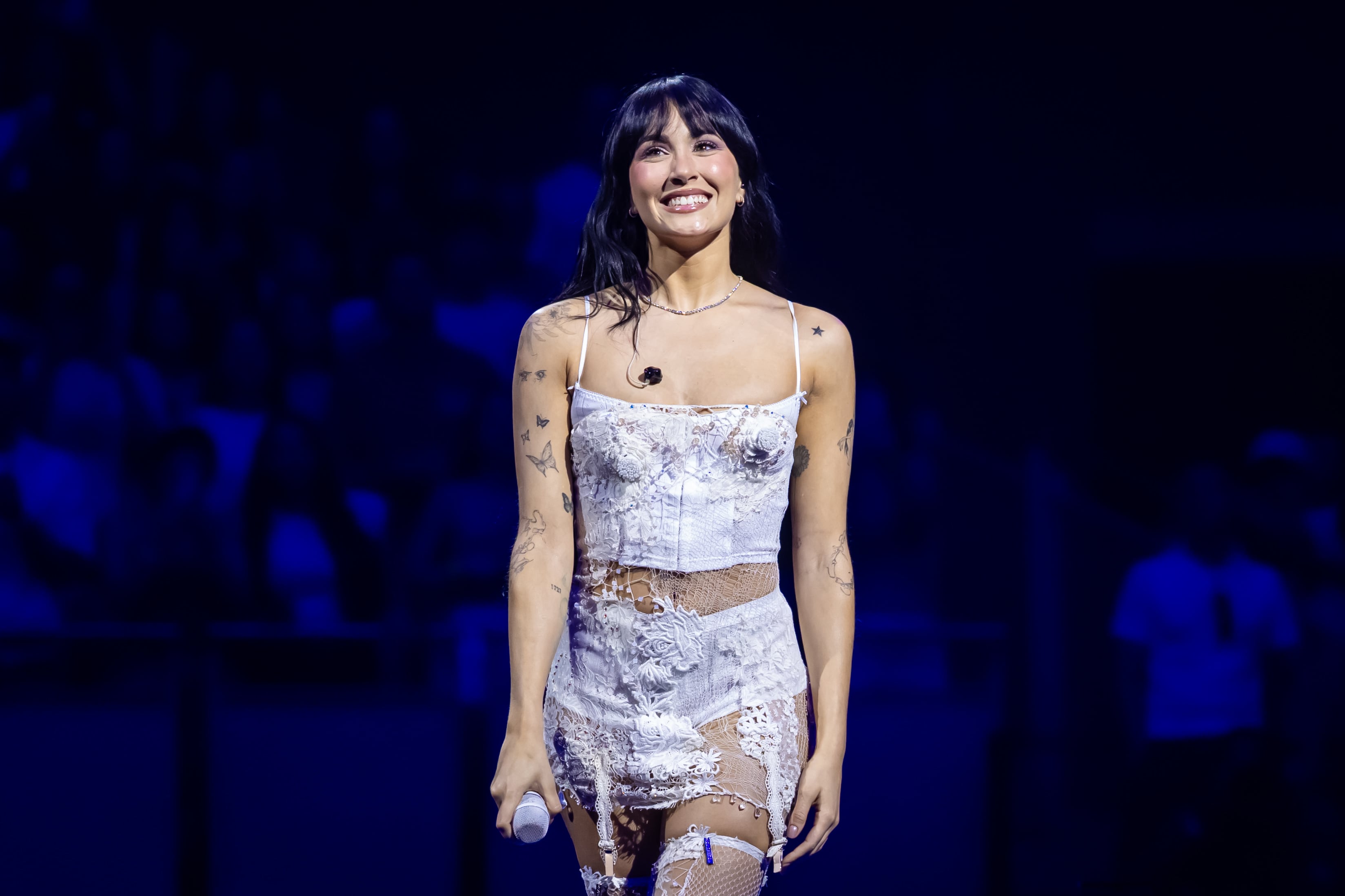 Aitana, en la listening party de 'Cuarto Azul' 2025.