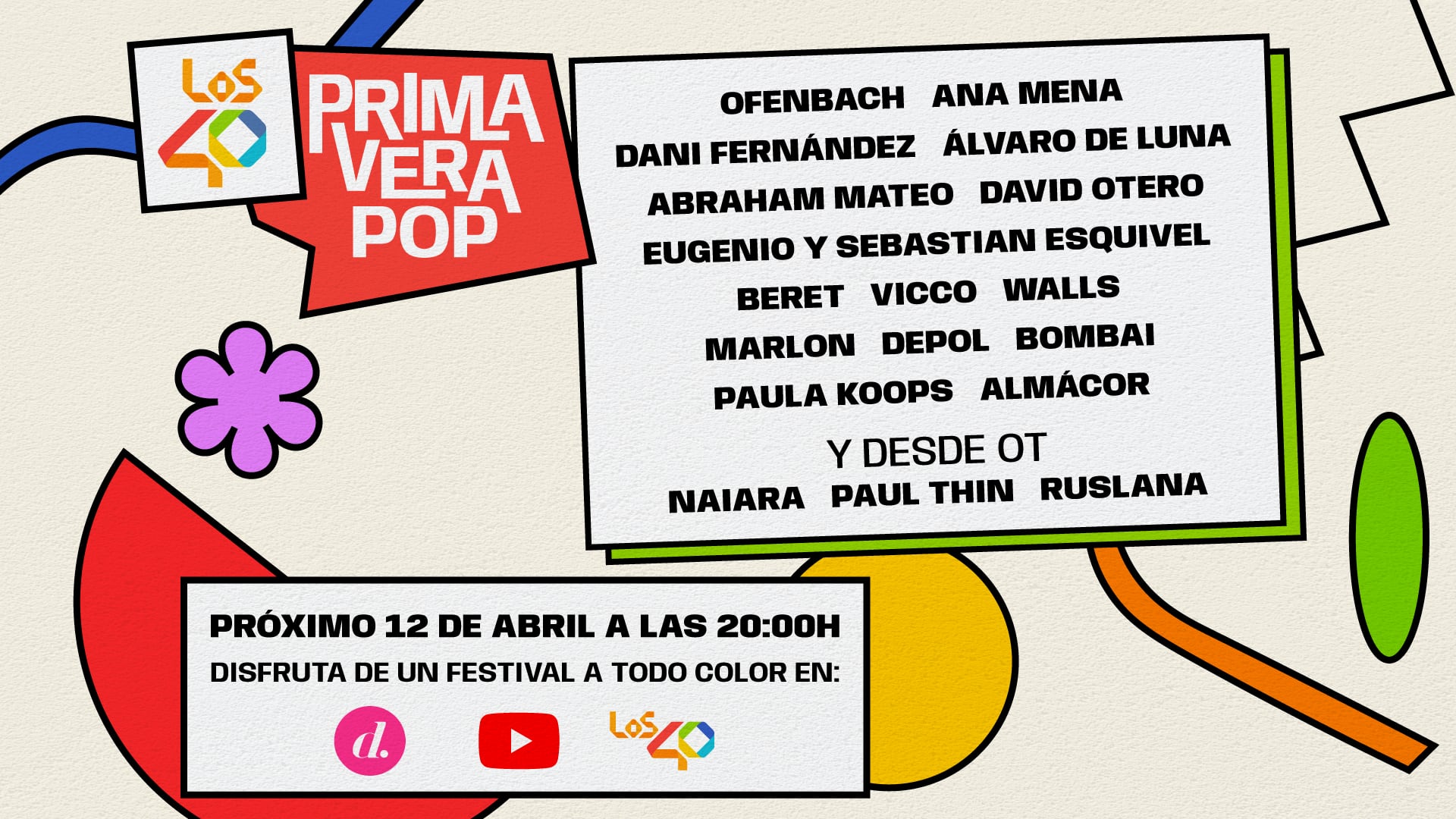 Retransmisión LOS40 Primavera Pop Madrid 2024