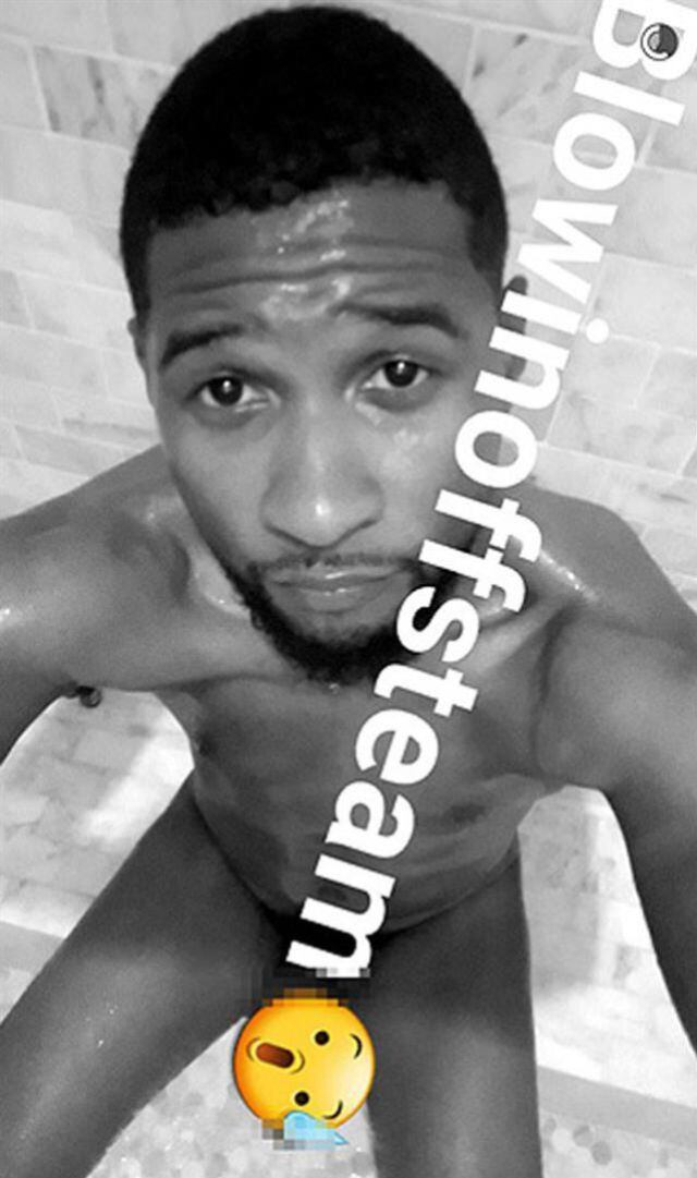 Usher desnudo en Snapchat