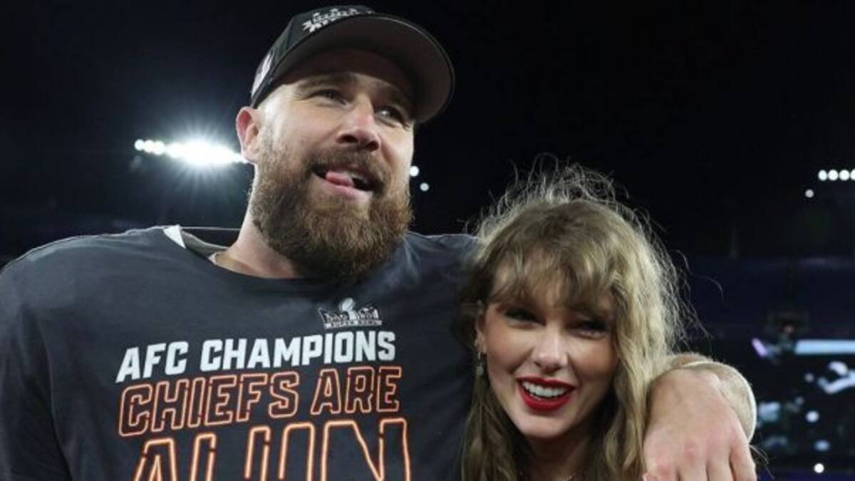 El romántico festejo de Taylor Swift y Travis Kelce luego de la victoria de los Chiefs