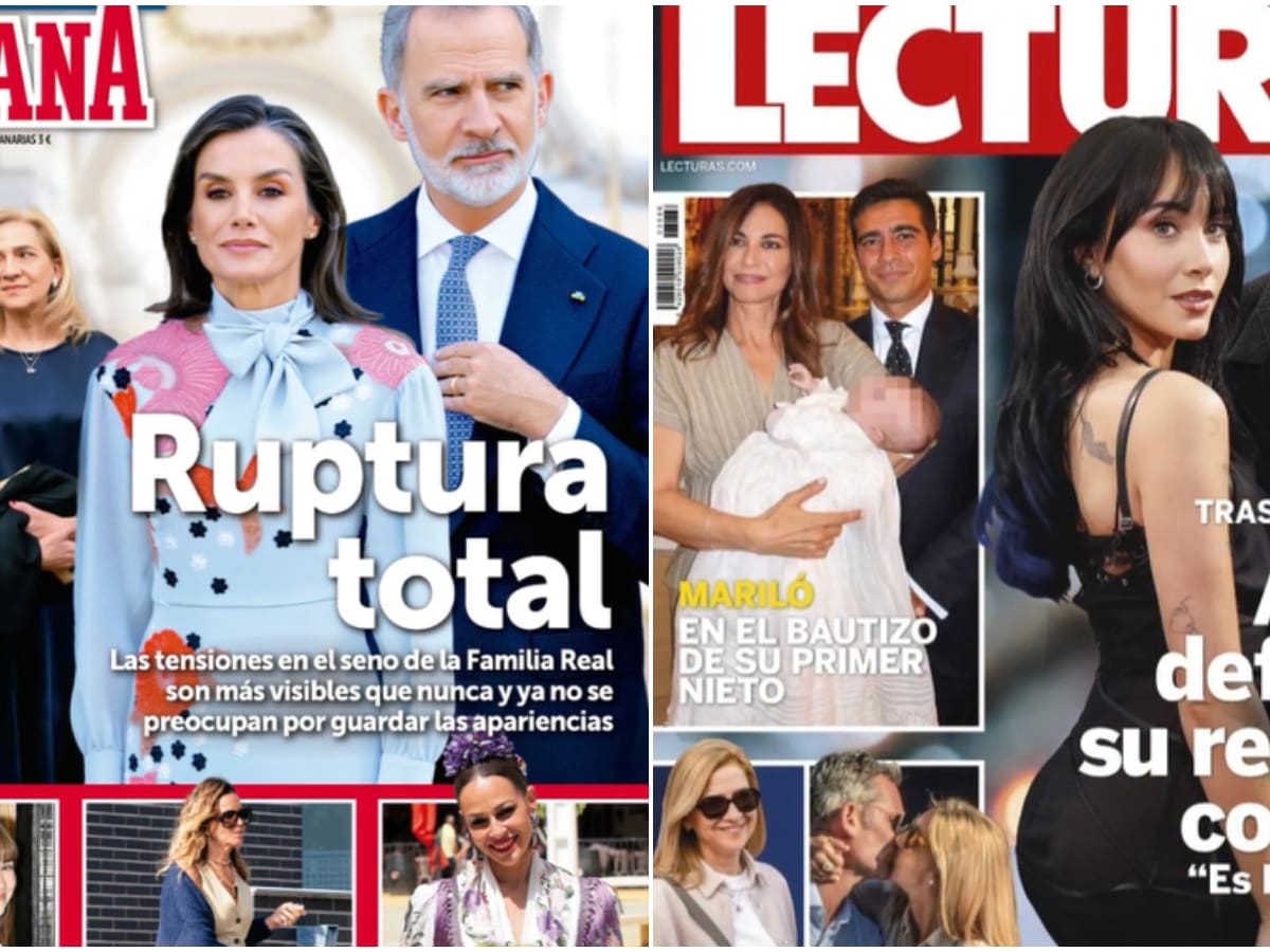 Las portadas de las revistas del corazón de hoy, miércoles 22 de abril: cisma en la Familia Real, Aitana y Plex