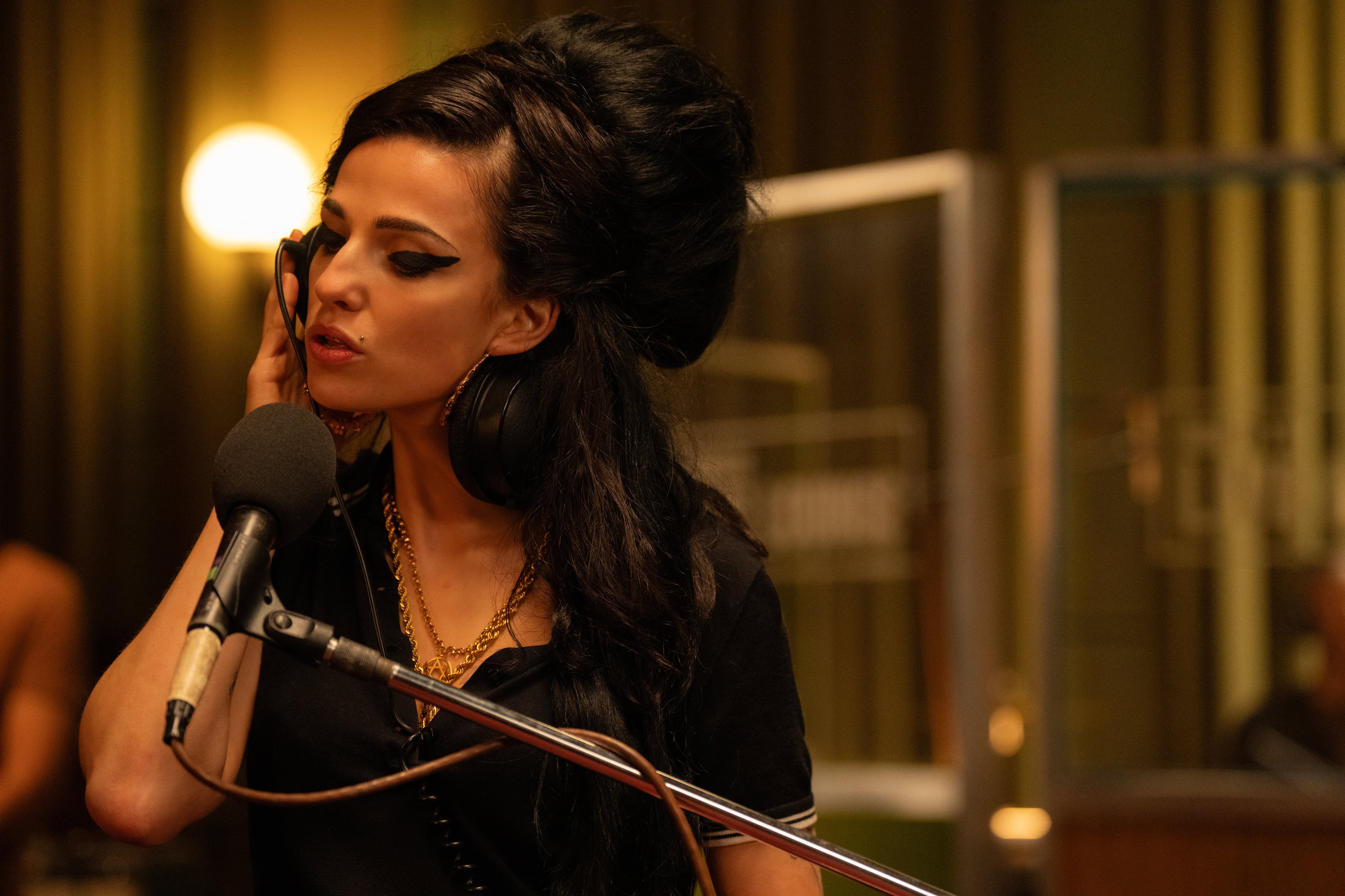 Marisa Abela como Amy Winehouse en &#039;Back to Black&#039;.