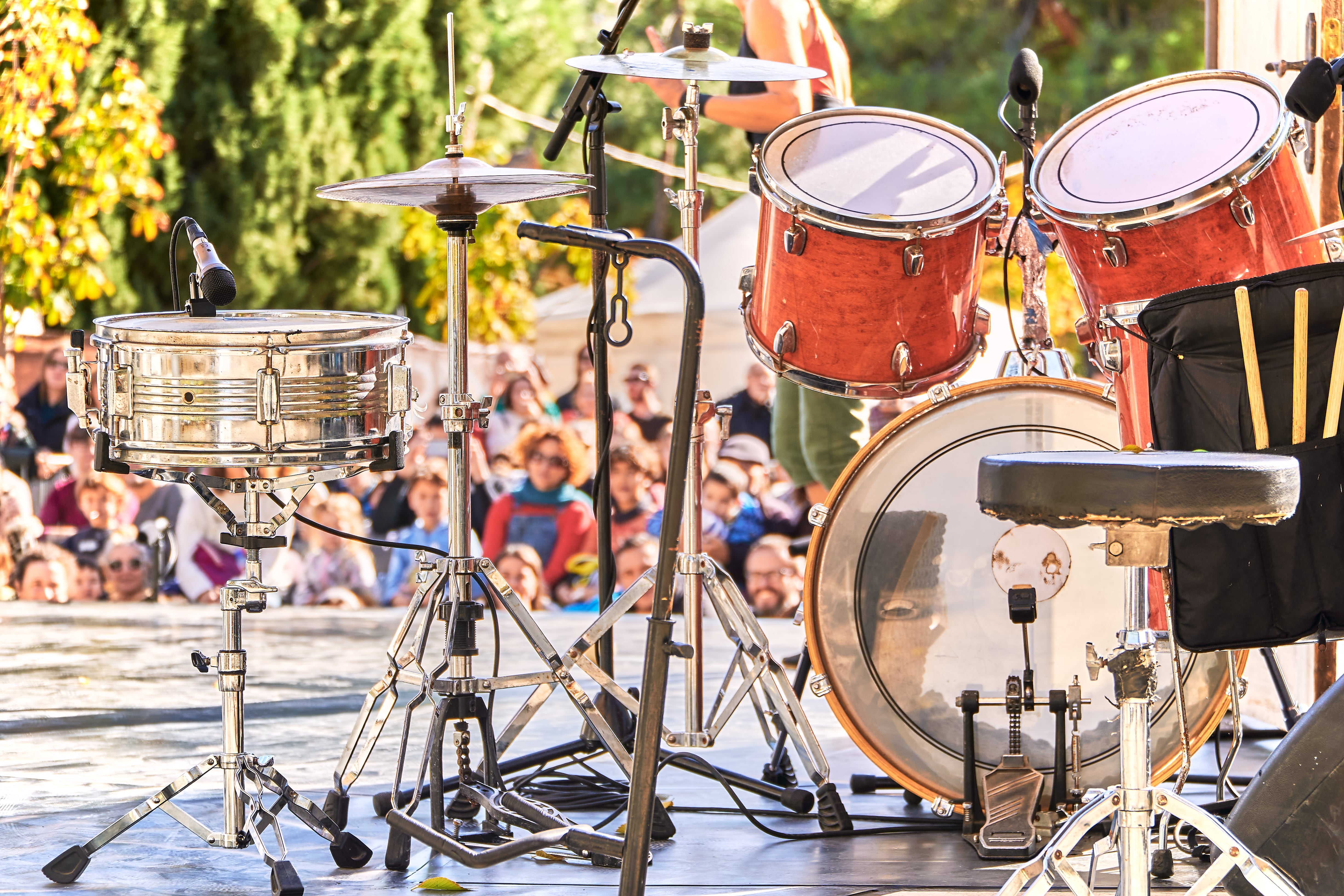 Festival de música en verano.