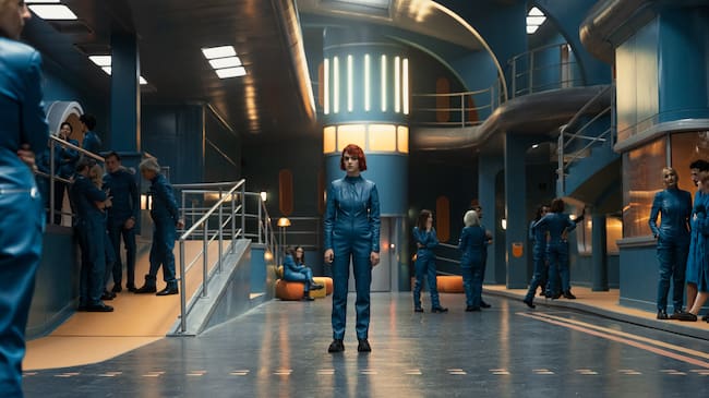 Alicia Falcó como Asia en las amplias estancias de Kimera Underground Park, el escenario principal de 'El refugio atómico'